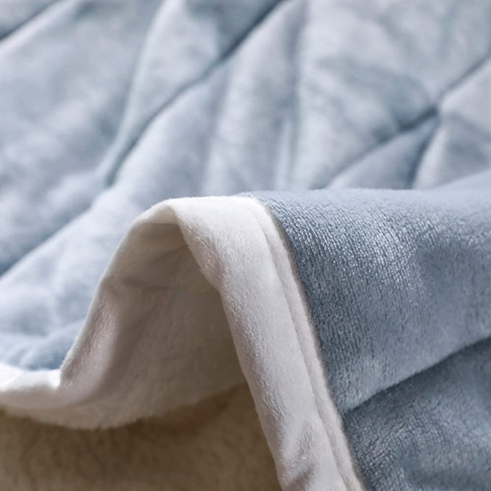 Deken Fleece dekens en plaids Volwassen Dikke Warme winter Dekens Thuis Super Zacht dekbed luxe effen Dekens Op twin Beddengoed A (Kleur : Style2, Size : 120x200cm