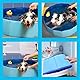 Hundepool Faltbar Planschbecken Faltbar Hunde Pool hundebadewanne Hundeplanschbecken zur Abkühlung Tragbar Hundebecken Katzenpool Hunde Planschbecken für Kleine Hunde 50×10CM