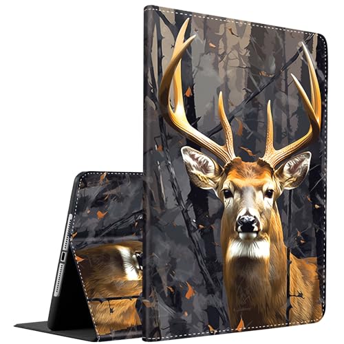 Étui iPad 10 avec veille automatique et support intelligent multi-angle antichoc camouflage