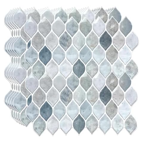WALPLUS 20 Sheets Glossy Tile Stickers Cover