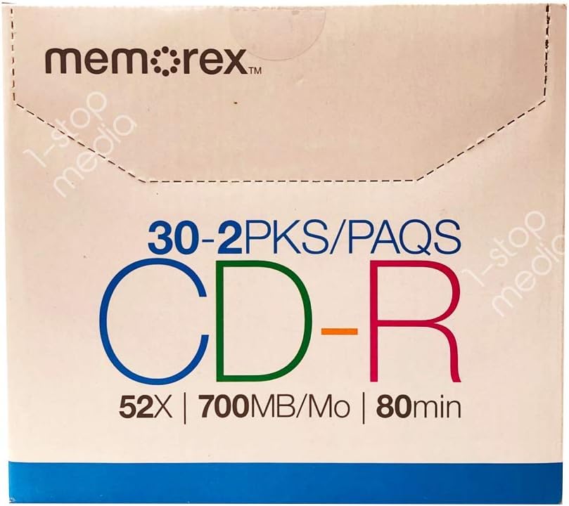 CD R 80 30 2 Packs Jewel