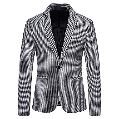 Manteau de costume pour homme gris veste de banquet élégante en taille M