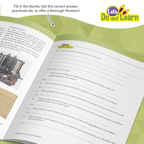 Image of Woodsnipe Basics of Computer Learning Book for Kids Age 11 to 12 | Class 7 | Learn Computer Networks, History of Internet and Ms Excel | Multiple Choice Questions | Quiz & Tests | Answers keys