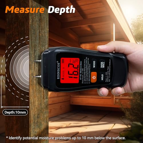 image for RDINSCOS Moisture Meter for Drywall, Wood Moisture Meters for Walls, C