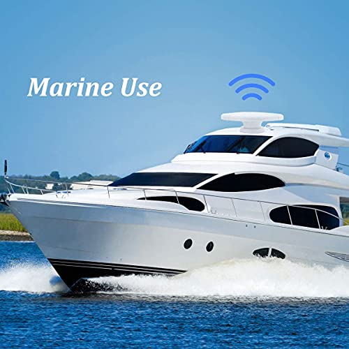 Long Range Rv Tv Antenna Outdoor, Amplified Digital Hd Tv Antenna, Magnetic Base For Easy Install - For Camper, Rv Trailer Truck Caravan Boat (White) #TOP7