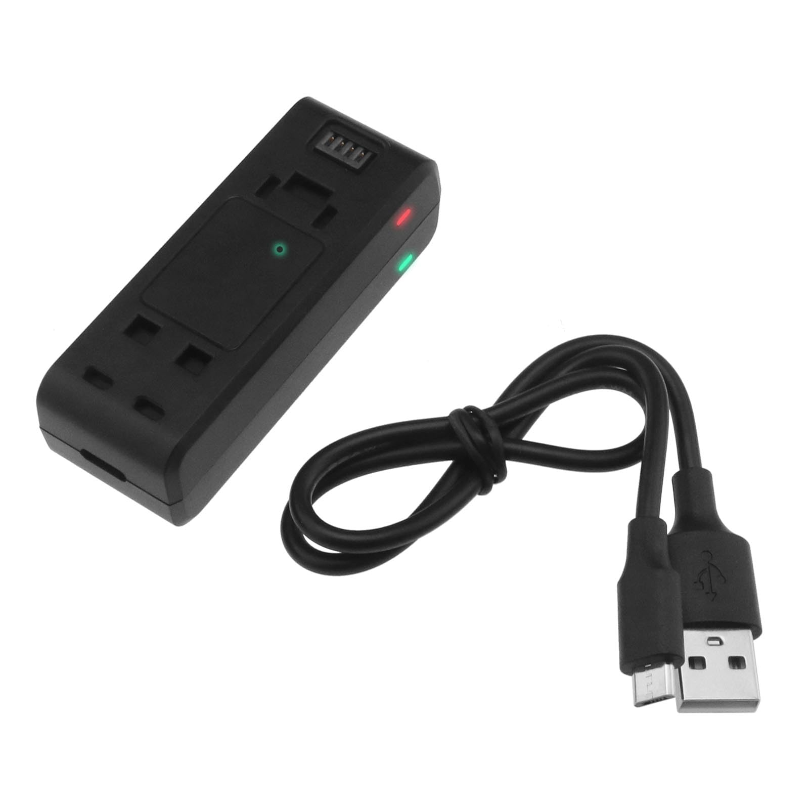 SYMIK Caricabatterie Intelligente Per Insta360 X5 | Doppio Canale 27W Con Display LCD | Hub Con Power Bank 10W E Ottimizzazione Batteria - 5