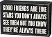 Primitives by Kathy Box Sign, Good Friends, Wood, 6" x 4"
