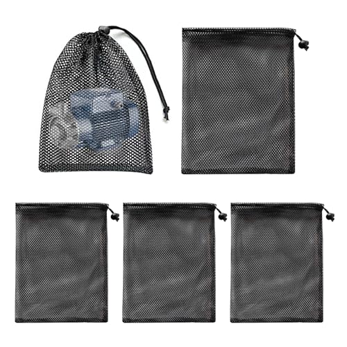 Editbar 5 Stück Pumpenfilter-Netzbeutel, Teichpumpenfilterbeutel, Filterbeutel Aquarium, Netzfilterbeutel für Teiche,Verunreinigungen filtern,Wasserpumpe schützen（40 * 30 cm）