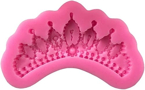 Miniatura 7 de Molde de silicona para corona de bricolaje, decoración de cupcakes de boda, herramientas de decoración de pasteles de fondant, joyería de caramelo,