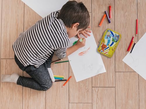 CyP Brands - Pokémon, Federmäppchen, 3-stöckiges Federmäppchen, Schulbedarf, Mehrfarbig, offizielles Produkt