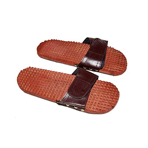 Kraftee Wood Accu Pressure Footwear (Brown) Amazon.in Health