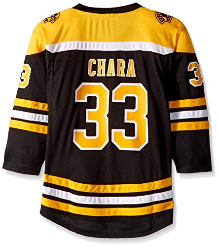 NHL Boston Bruins Youth Boys Replica Home-Team Jersey, Small/Medium, Black