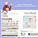 Embroidery Kit for Beginners 4 Sets, Embroidery Kit for Adult Practice Kit for Hand Craft Lover, Starters Cross Stitch Kits with Embroidery Cloth, Hoop, Color Threads, Scissors, Tools & Instruction