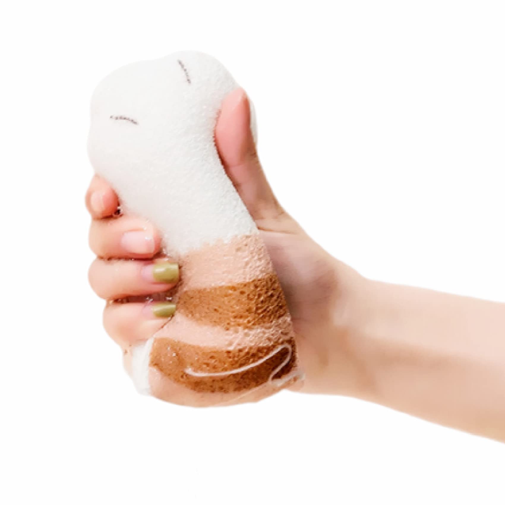 Cat Claw Shape Bath Sponge Cute Shower Wash Cleaning Sponge Body Scrubber for Women Teenager