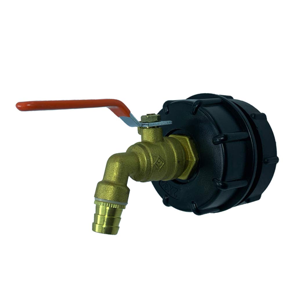 VANKOAIBC Tote Tank Adapter Fine Thread Ball Brass Valve Hose Connector Fittings Parts