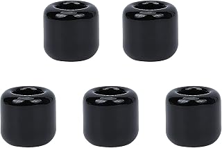 AHANDMAKER 5 Pcs Ceramic Chime Candle Holder Set, Black Ritual Spell Candle Holders Great for Casting Chimes, Rituals, Spells, Vigil, Witchcraft, Wiccan Supplies & More
