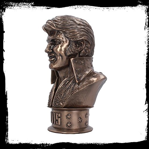 Busto Elvisly Yours de resina y bronce 33cm miniatura 2