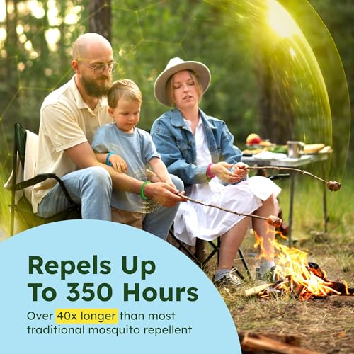 bugmd 10 pack mosquito bracelets deet-free bands for adults amp kids natural amp waterproof citronella wristbands for camping hiking beach travel amp outdoor essentials