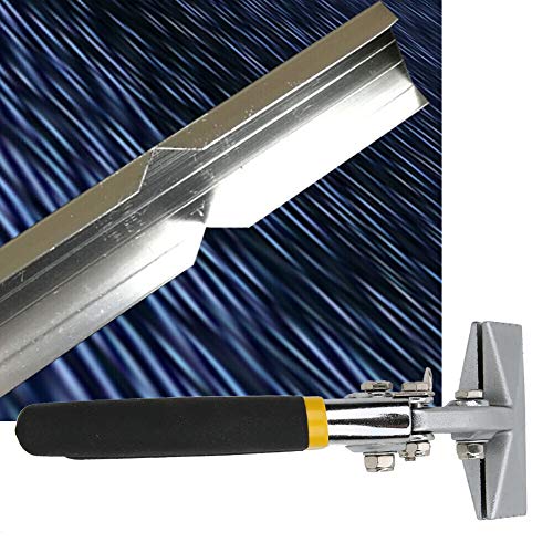 Malco Bent Snips Off Hand Seam Metal Sheet Bending Clamp 80mm Wide Iron Pliers (Bent) Seaming Tools for Professionals