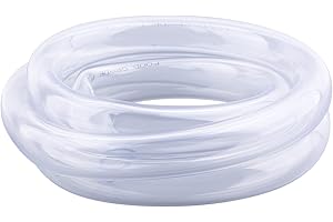 DERNORD PVC Tubing 3/4" ID x 1" OD Flexible Clear Vinyl Hose