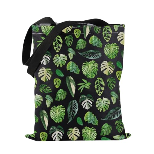 PWHAOO Bolso Tote con Hoja Monstera miniatura 1