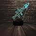 Produktbild Night light Neue 2019 3D Illusion Led Nachtlichter Led Tisch Spiel Schlacht Maschinengewehr Lampe Wohnkultur Kind Kind Dekor Usb Basis Schlaf Lampe