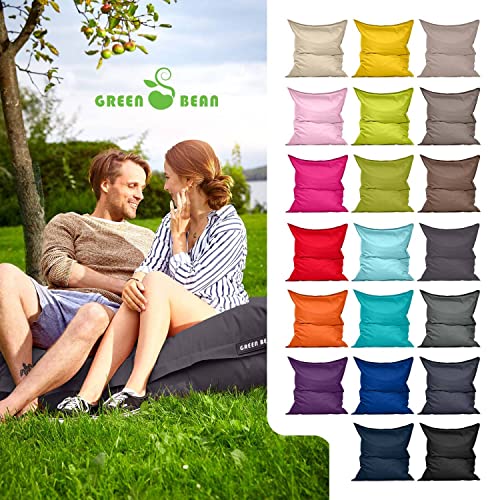 Green Bean Sitzsack XXL 140x180cm 380 Liter Kinder & Erwachsene Bean Bag EPS Perlen Füllung...