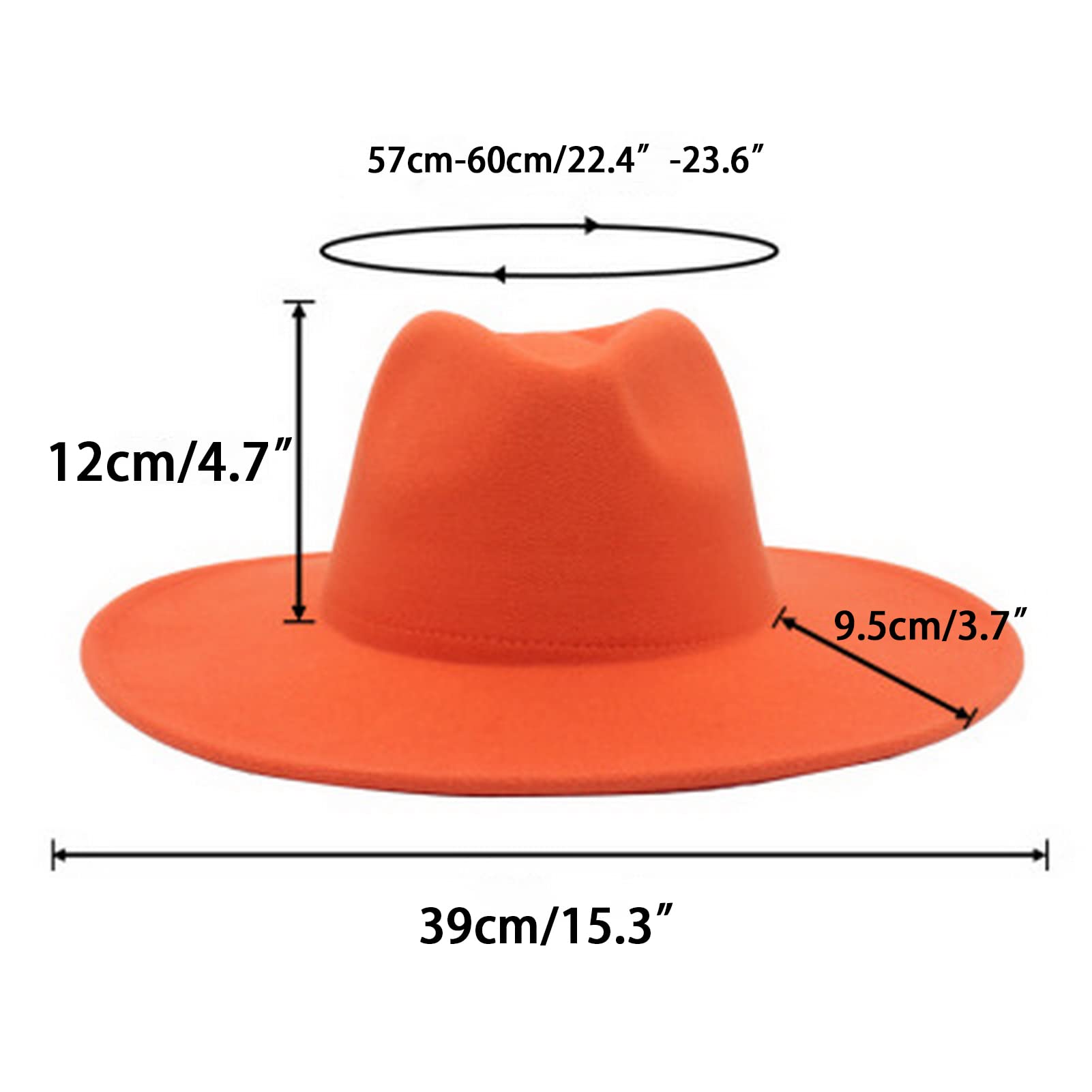 Faringoto Fedora Chapeau d'hiver de luxe pour femme