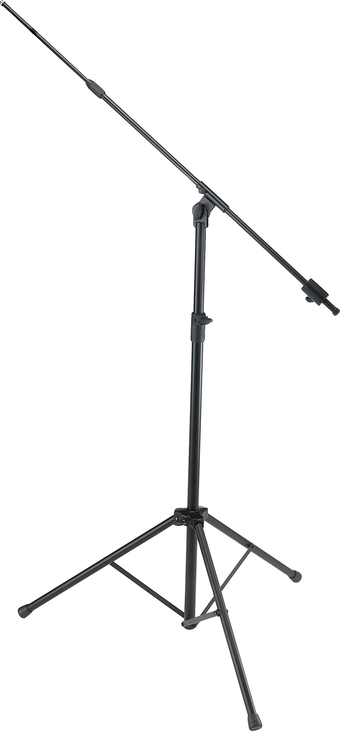 QUIK LOK - A/85 Asta Microfonica da Studio, Asta Microfonica Regolabile in Altezza su Treppiede, Perfetta per Utilizzo in Studio, Dotata di Giraffa Telescopica da 194 cm, con Contrappeso, Colore Nero