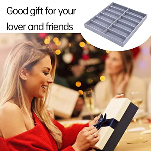 Support pour lunettes en velours 12 grilles de qualité supérieure