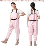 PVC Insulated Chest Waders for Women/Teens Girl,Waterproof Duck Hunting Fishing Waders for Womens Fishing Waders with Boots