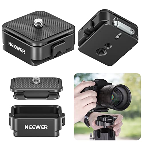 NEEWER Arca Type Quick Release Plate Kit, Four Side Slot Compatible...