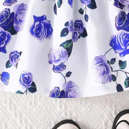 Image of Buy & Try Berry Lycra Girls Printed Frock, Full Sleeve, Soft Stretchable Fabric, Comfortable Party & Casual Wear Dress for Kids