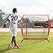 BBBuy 5' X 5 ' Portable Baseball Net Softball Outdoor Sports Training Net w/Carry Bag,Metal Frame Ground Stakes, for Batting Hitting and Pitching Practice for All Skill Levels