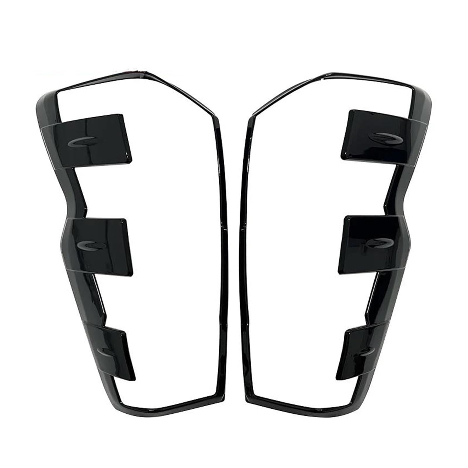 Cubierta de luz trasera de ABS premium Isuzu Dmax 2024 estilo elegante negro 4