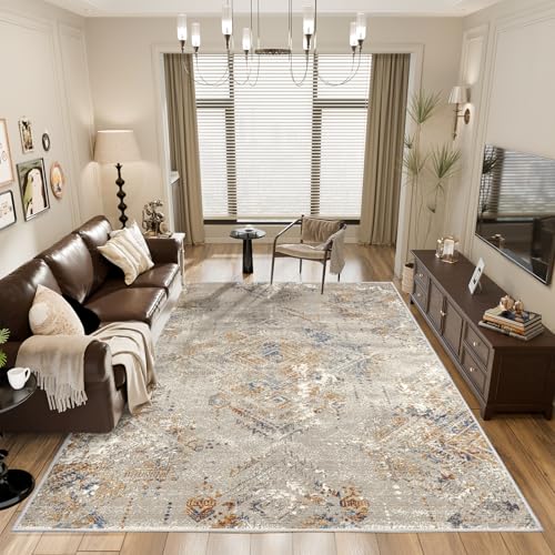 Vamcheer Tapis de Salon Moderne, 120x170 cm Tapis Doux et Épais en Mousse, Lavable et...