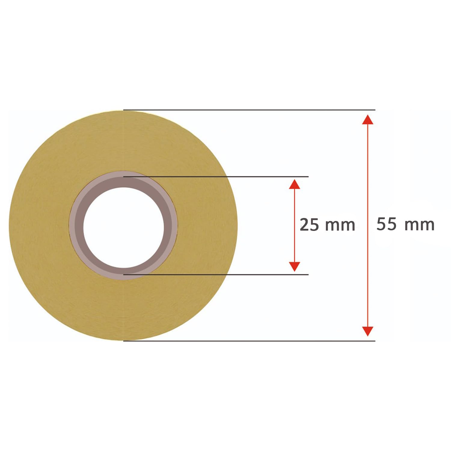 Étiquettes thermiques directes GoodMarkt autocollantes | 25x15 mm 4 rouleaux, blanc, 4000 étiquettes | Compatible avec Brother, Zebra, Phomemo | Etiquettes maison, étiquettes code barre, étiquettes