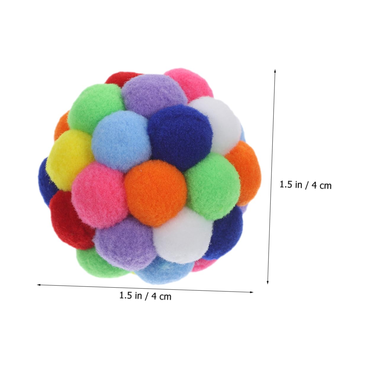 Abaodam 4pièces Balles à Gratter pour Chat Chaton avec Clochette pour Jeu Intérieur Jouet De Balle pour Animaux De Compagnie
