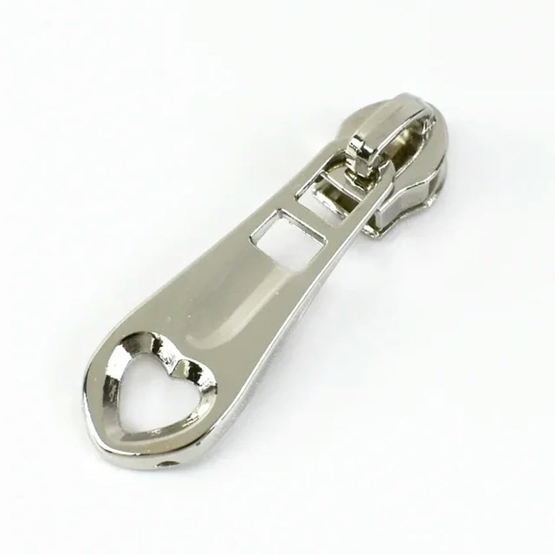 EGLUCK 5/10/20pcs 5# Silver Zipper Slider for Nylon Zippers Tape Bag Jacket Zip Puller Garment Luggage Zip Head Repair Kit Accessories