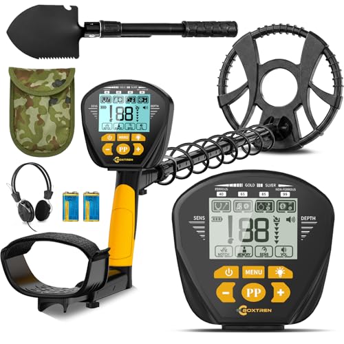 Higher Accuracy Metal Detector for Adults: 2026 Latest Professional Gold Detector with Backlit LCD, Advanced DSP Chip, IP68 Waterproof 10' Large Coil, Portable & Lightweight, Gifts for Men Fathers Dad
