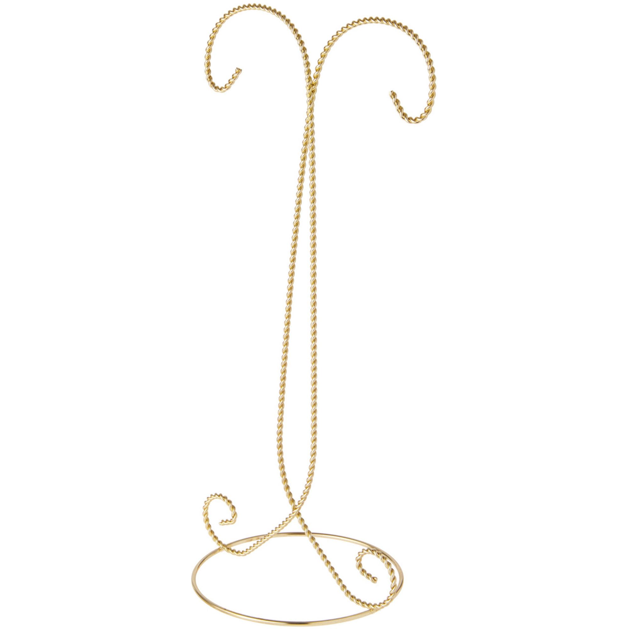 Bard's Twisted 2 Tier Gold-Toned Ornament Stand, 14