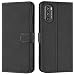 Produktbild Verco Handyhülle für Motorola Moto G52, Moto G82 5G Hülle, Bookcase Tasche Flipcover für Motorola G52 / G82 5G Case [Kartenfächer/Aufstellfunktion], Schwarz