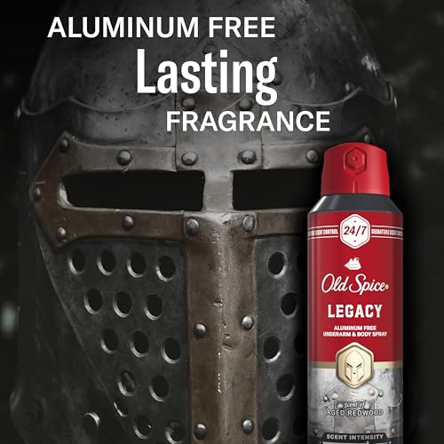 Image of Old Spice Aluminum Free Body Spray for Men, 24 /7 Signature Scent & Lasting Freshness, All-Day Odor Protection, Easy Application, Legacy with Coconut, Pine & Cedar Scent, 5.1 oz