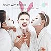 Maitys 5 Pieces Reusable Silicone Facial Mask, Moisturizing Skin Treatment Mask, Elastic and Stretchable, Suitable for Most Women and Girls, White