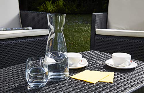 Salottino 4 Posti in plastica Simil Rattan per