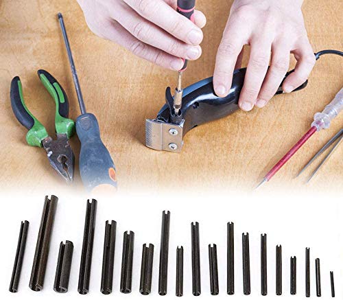 BIGP 450 Stück Hohl Federstifte Sicherungsring Hohlsplinte Sortimentskasten, Spannstift Sortiment, Geschlitzte Federstifte, Federstifte aus Edelstahl, Spannstifte, Hohlsplinte Größen ø 2.0-10 mm
