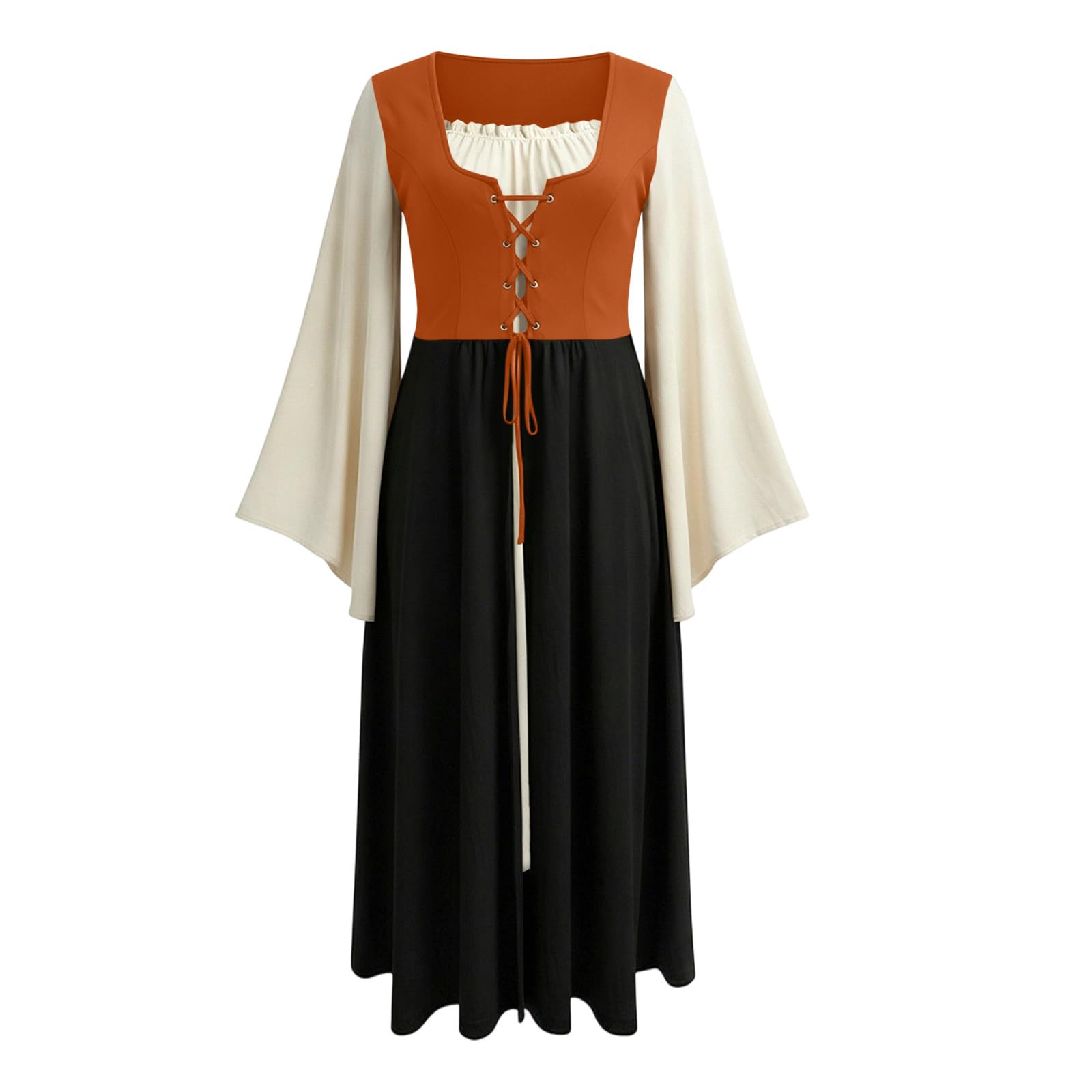 Renaissance Kleid Damen Mittelalter Kleid Halloween Kostüm Piratenkostüm