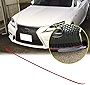 Xotic Tech Front Grille Pinstripe Vinyl Sticker Trim, Glossy Red Front Hood Panel Edge Molding Stripe Decal Compatible with Lexus IS/IS 250/IS 350/IS 200t with F-Sport 2014 2015 2016 2017