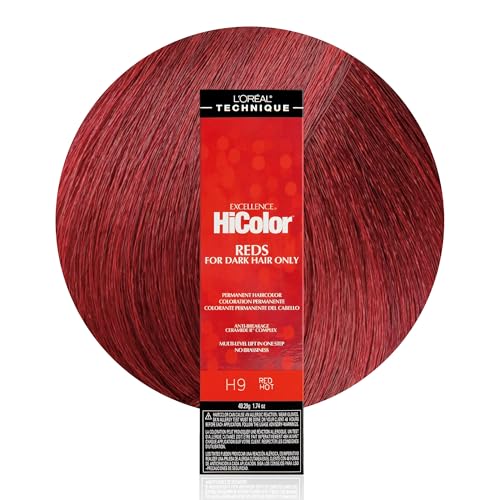 L'Oréal Technique HiColor Reds Permanent Hair Color - Lifts Dark Hair in One Step, No Brassiness,...