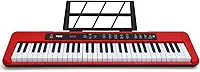 Teclado Musical Eletrônico Kobe KB-150 RD Vermelho 5/8 61 Teclas Com Fonte Bivolt